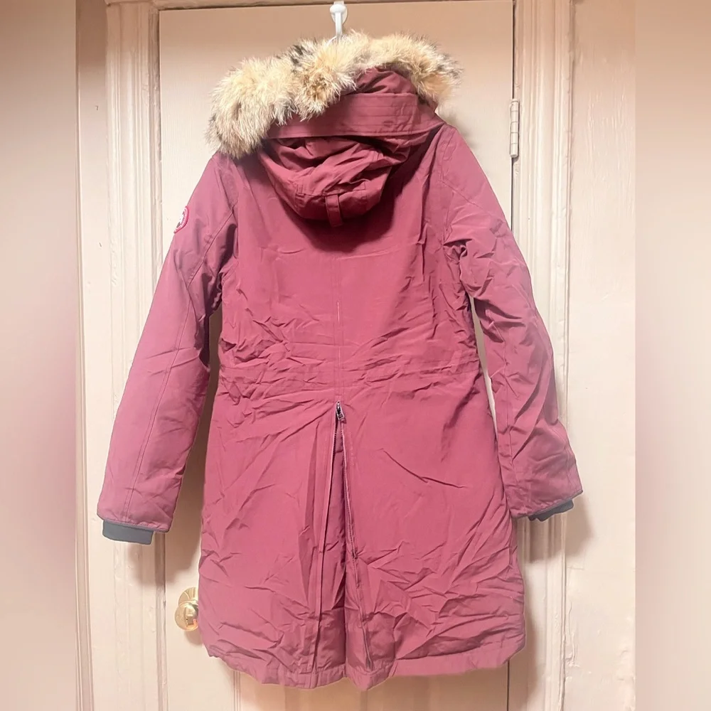 Canada Goose Rossclair Parka Elderberry Medium hood coyote fur down coat - Picture 5 of 14